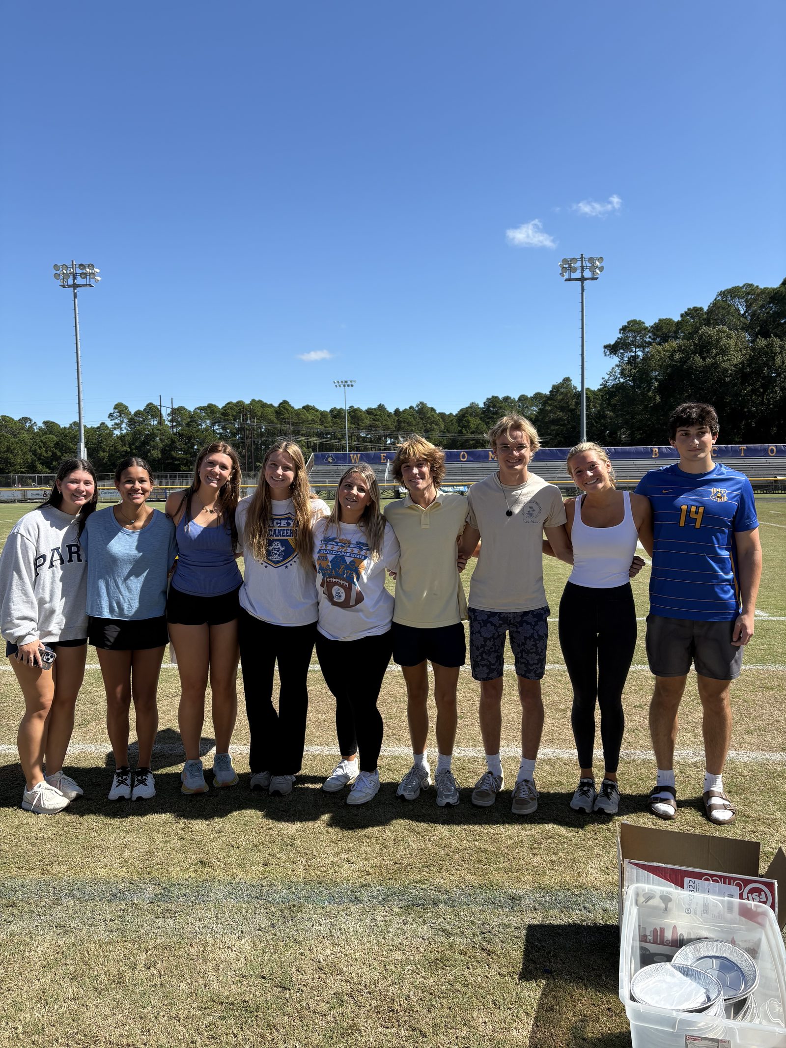 Laney NHS members at a school event