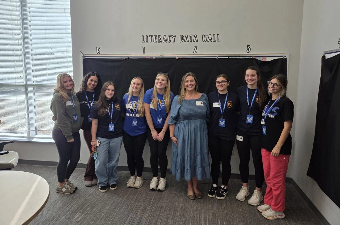Laney NHS members volunteering